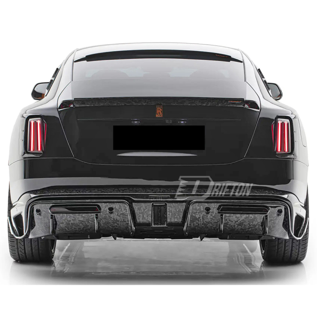 Mansory Style Dry Carbon Fiber Rear Trunk Spoiler Wing For Rolls Royce Spectre
