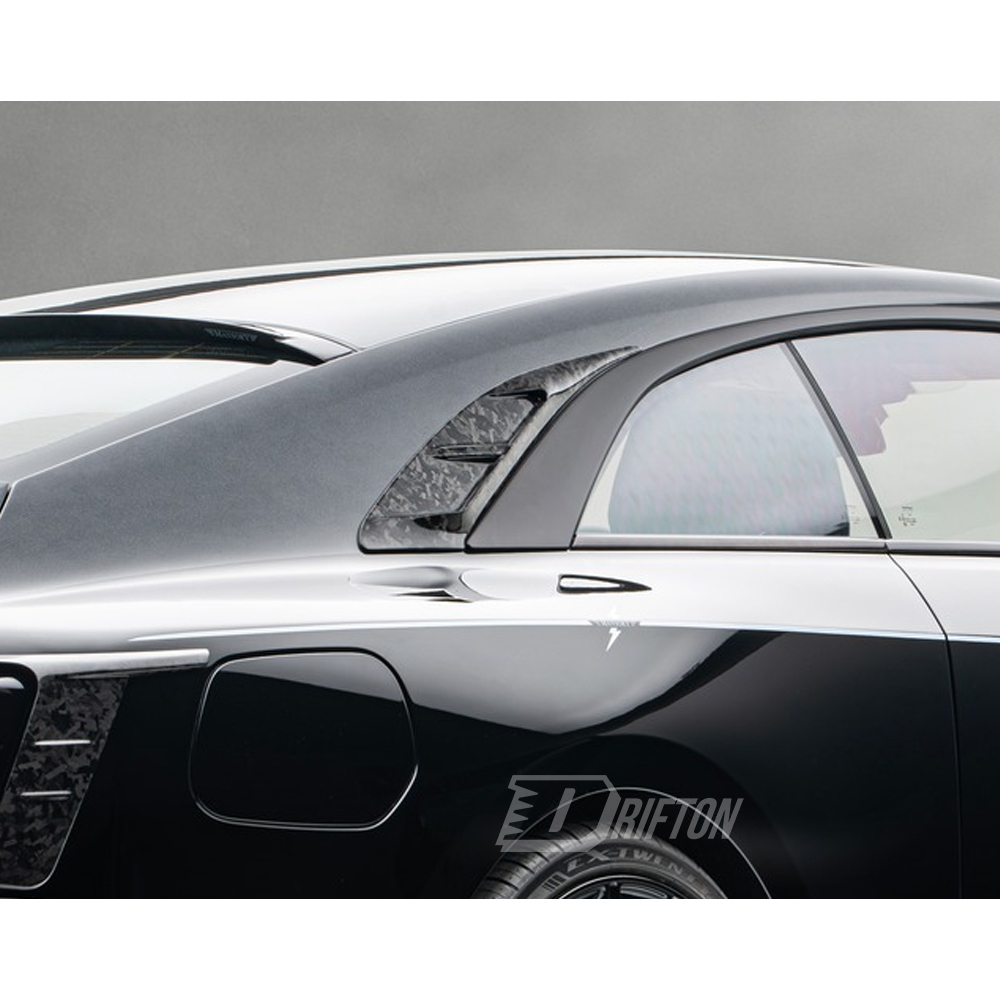 Mansory Style Dry Carbon Fiber Rear Window Side Trim For Rolls Royce Spectre