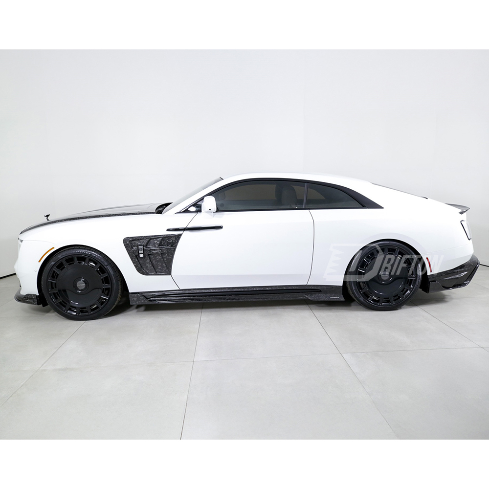 Mansory Style Dry Carbon Fiber Side Skirts For Rolls Royce Spectre