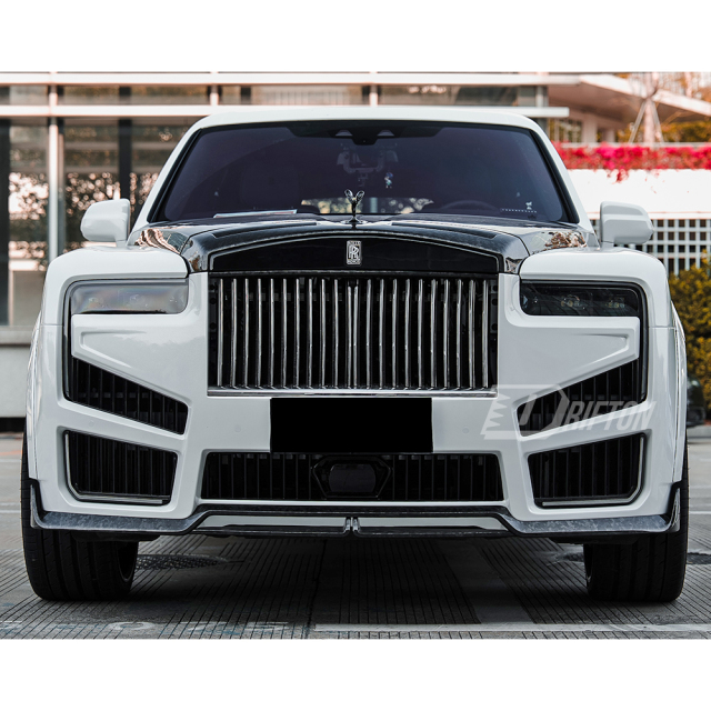 Mansory Ver.2 Style Conversion Body Kits For Rolls Royce Cullinan 2015-2028   (Partial Exposed Dry Carbon Fiber)（Center Exit Exhaust）