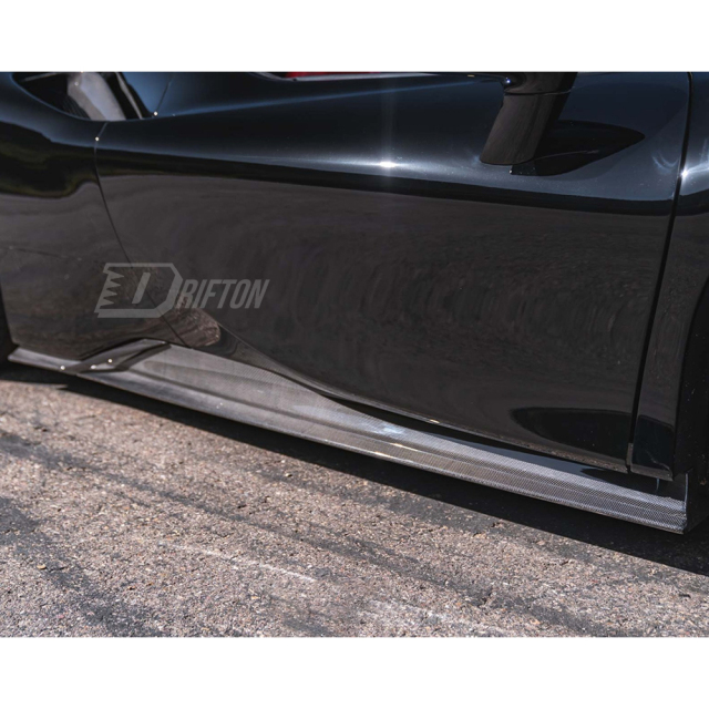 Novitec Style Dry Carbon Fiber Side Skirts For Ferrari SF90 Stradale & Spider