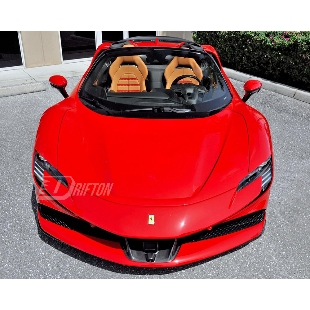 OEM ACC Style Dry Carbon Fiber Lower Front Middle Air Intake For Ferrari SF90