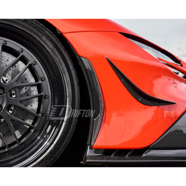 RYFT Style Dry Carbon Fiber Front Canards For Ferrari SF90