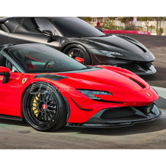 RYFT Style Dry Carbon Fiber Front Canards For Ferrari SF90