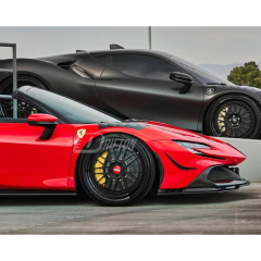 RYFT Style Dry Carbon Fiber Middle Front Lip For Ferrari SF90