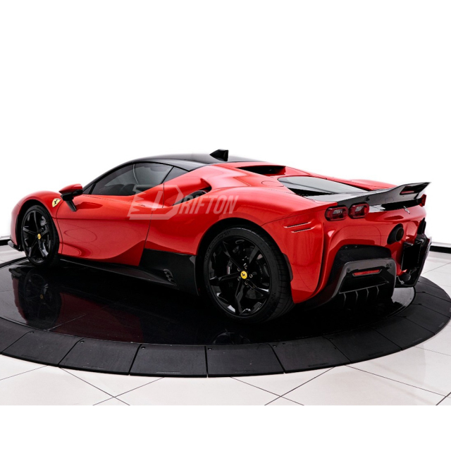 RYFT Style Dry Carbon Fiber Rear Spoiler Wing Set For Ferrari SF90