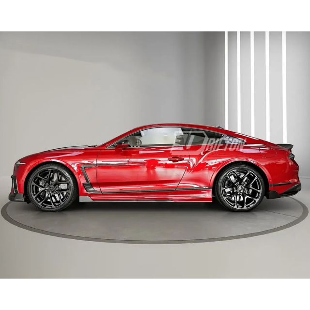 Mansory Style Dry Carbon Fiber Side Side Skirts For Bentley Continental GT & GTC 2025+