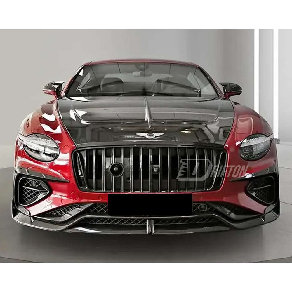 Mansory Style Dry Carbon Fiber Front Grille For Bentley Continental GT & GTC 2025+