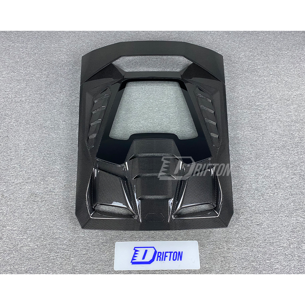 Tecnica Style Dry Carbon Fiber Rear Engine Cover For Lamborghini Huracan LP610 & LP580 & EVO & Tecnica 2014-2025
