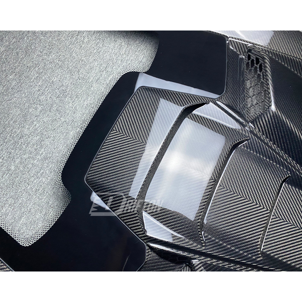Tecnica Style Dry Carbon Fiber Rear Engine Cover For Lamborghini Huracan LP610 & LP580 & EVO & Tecnica 2014-2025