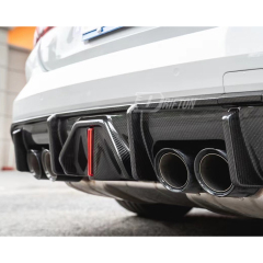3D Brakelight Style Dry Carbon Fiber Rear Diffuser For BMW G80 G81 M3 G82 G83 M4 2020-2024