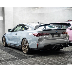 Adro V3 Style Dry Carbon Fiber Rear Spoiler GT Wing For BMW G82 M4 2020-2024
