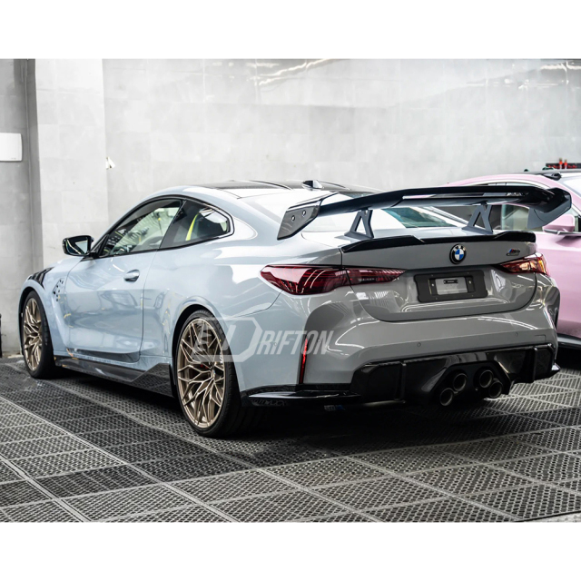Adro V3 Style Dry Carbon Fiber Rear Spoiler GT Wing For BMW G82 M4 2020-2024