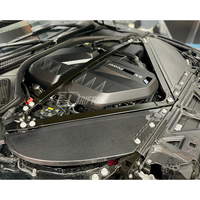 Dry Carbon Fiber Engine Bay Air Intake Panel Cover For BMW G80 G81 M3 G82 G83 M4 2020-2024