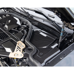 Dry Carbon Fiber Engine Bay Cowl Panel Top Grill Cover For BMW G80 G81 M3 G82 G83 M4 2020-2024