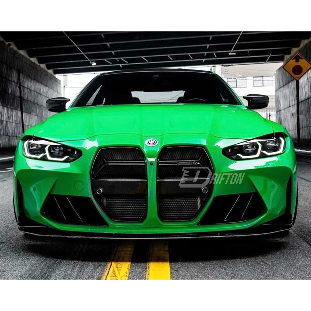 R44 MHC Style Dry Carbon Fiber Front Bumper Air Vents Ducts Scoops For BMW G80 G81 M3 G82 G83 M4 2020-2024