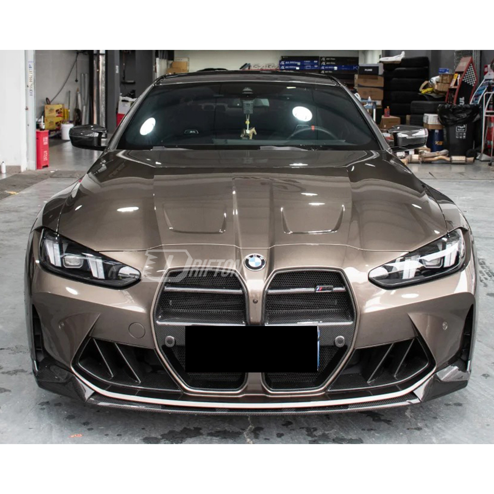 R44 MHC Style Dry Carbon Fiber Front Bumper Air Vents Ducts Scoops For BMW G80 G81 M3 G82 G83 M4 2020-2024