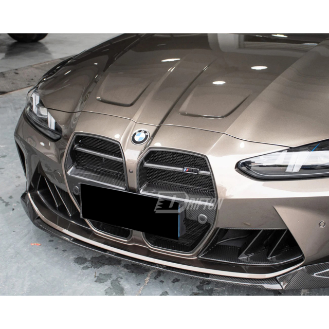 R44 MHC Style Dry Carbon Fiber Front Bumper Air Vents Ducts Scoops For BMW G80 G81 M3 G82 G83 M4 2020-2024