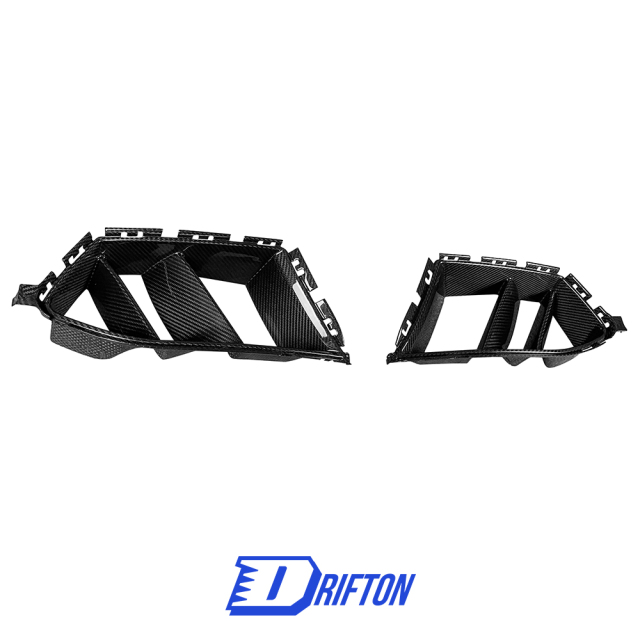 R44 MHC Style Dry Carbon Fiber Front Bumper Air Vents Ducts Scoops For BMW G80 G81 M3 G82 G83 M4 2020-2024