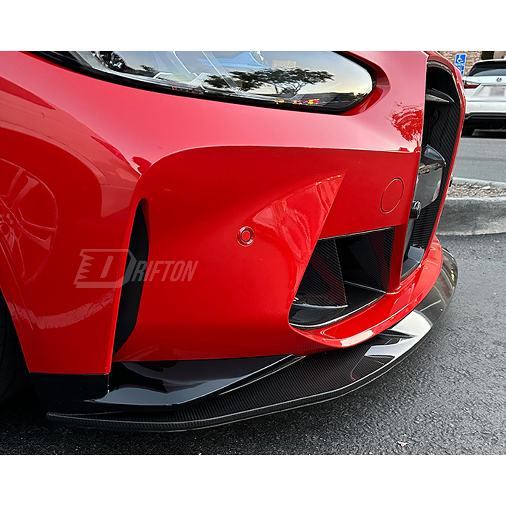 R44 MHC Style Dry Carbon Fiber Front Lip For BMW G80 G81 M3 G82 G83 M4 2020-2024