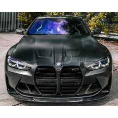 R44 MHC Style Dry Carbon Fiber Front Lip For BMW G80 G81 M3 G82 G83 M4 2020-2024
