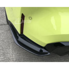 R44 Style Dry Carbon Fiber Rear Spats Splitters For BMW G80 G81 M3 G82 G83 M4 2020-2024