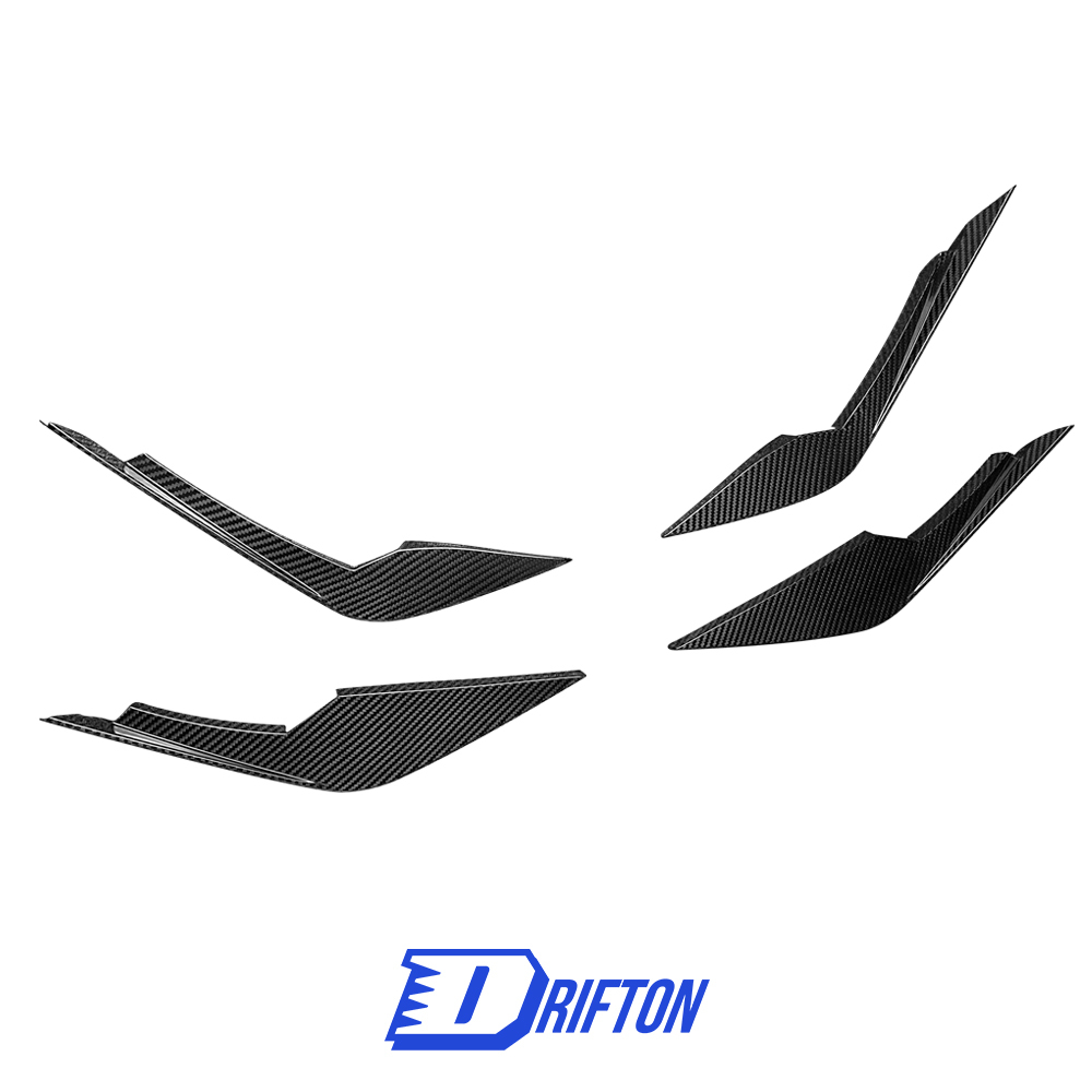 TAKD Style Dry Carbon Fiber Canards For BMW G82 M4 2020-2024