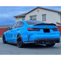 3D Style Dry Carbon Fiber Rear Diffuser For BMW G80 G81 M3 G82 G83 M4 2020-2024