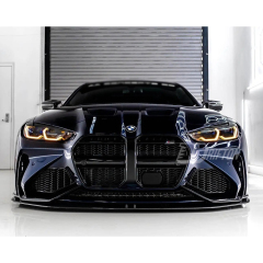 Adro V1 Style Dry Carbon Fiber Front Bumper For BMW G80 G81 M3 G82 G83 M4 2020-2024
