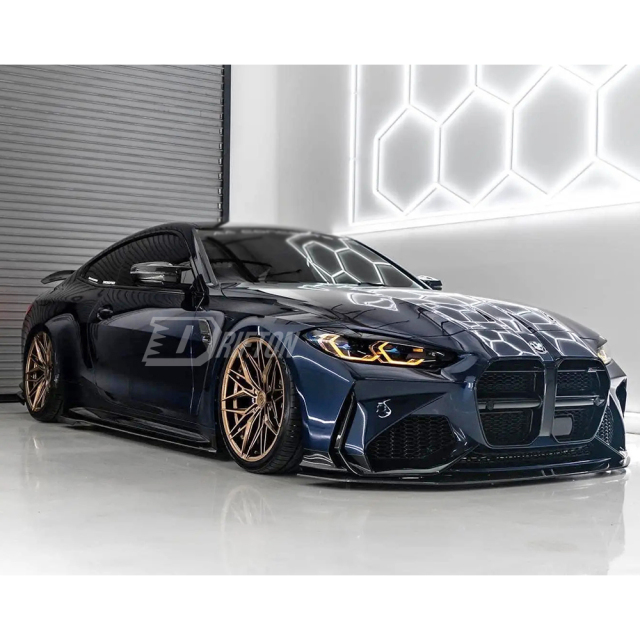 Adro V1 Style Dry Carbon Fiber Front Bumper For BMW G80 G81 M3 G82 G83 M4 2020-2024