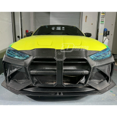Adro V1 Style Dry Carbon Fiber Front Bumper For BMW G80 G81 M3 G82 G83 M4 2020-2024