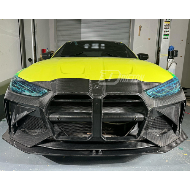 Adro V1 Style Dry Carbon Fiber Front Bumper For BMW G80 G81 M3 G82 G83 M4 2020-2024