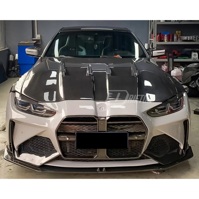 Adro V1 Style Dry Carbon Fiber Front Bumper For BMW G80 G81 M3 G82 G83 M4 2020-2024
