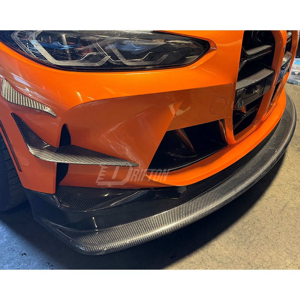 GT4 Style Dry Carbon Fiber Front Lip For BMW G80 G81 M3 G82 G83 M4 2020-2024