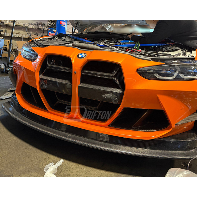GT4 Style Dry Carbon Fiber Front Lip For BMW G80 G81 M3 G82 G83 M4 2020-2024