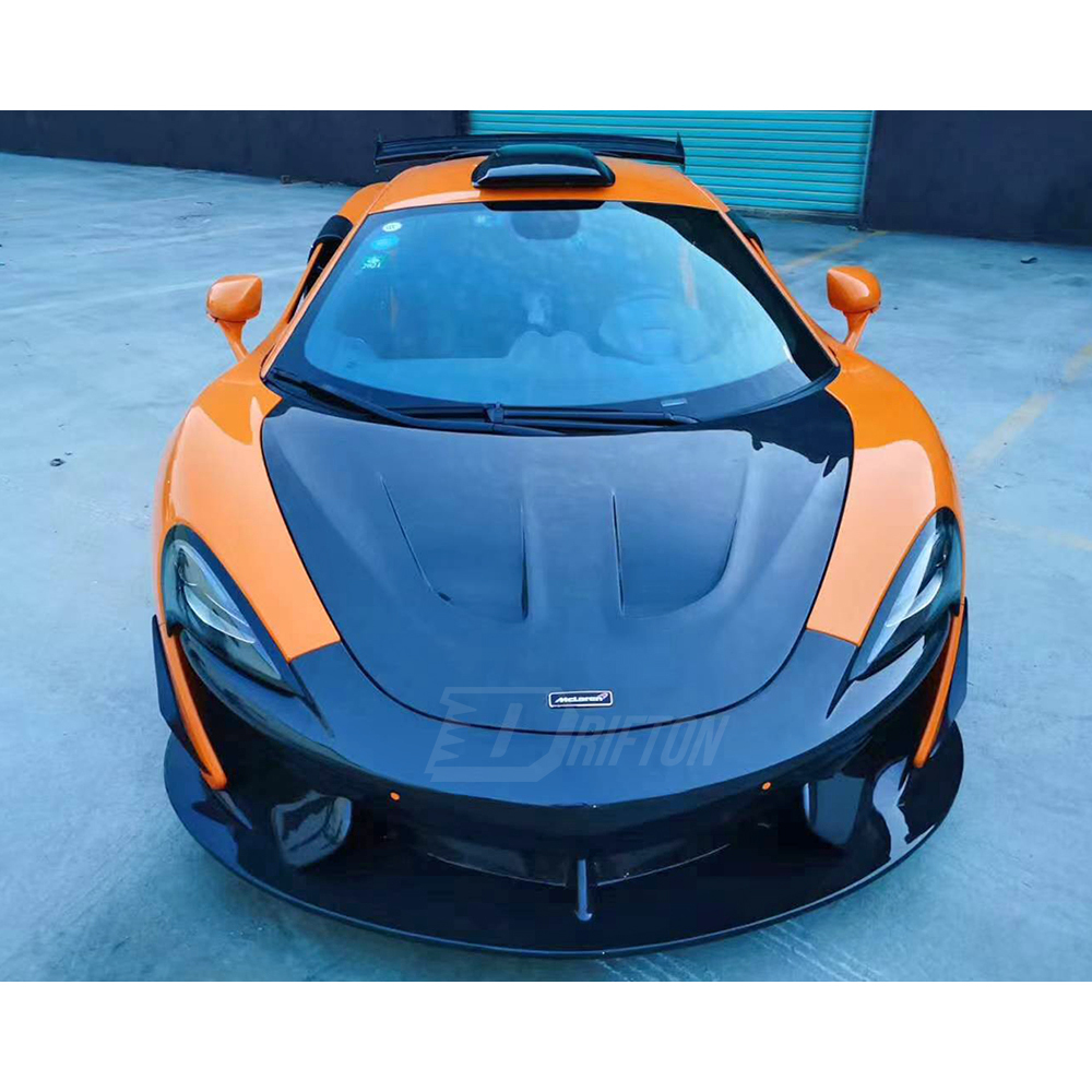 GT4 Style Carbon Fiber Front Bumper Canards For Mclaren 570S 570GT 2015-2020