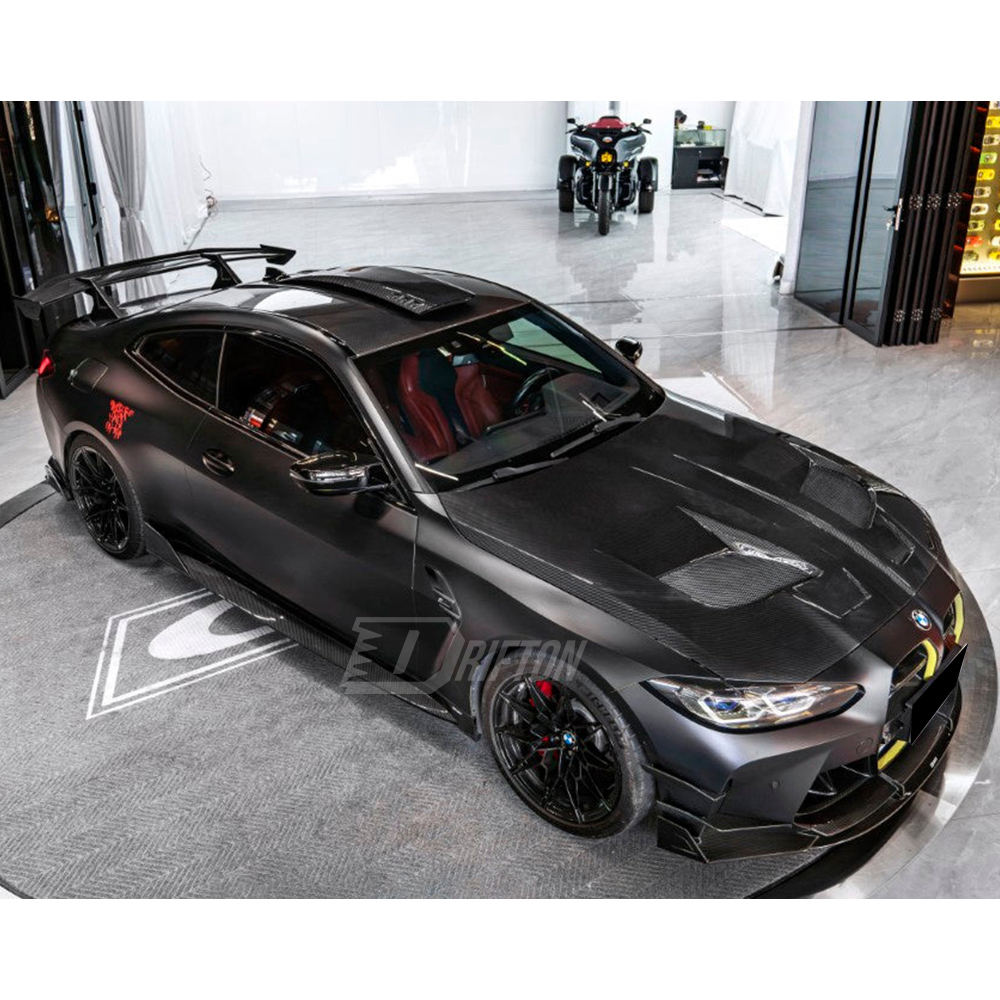CMST Racing Style Dry Carbon Fiber Engine Hood Bonnet For BMW G80 G81 M3 G82 G83 M4 2020-2024