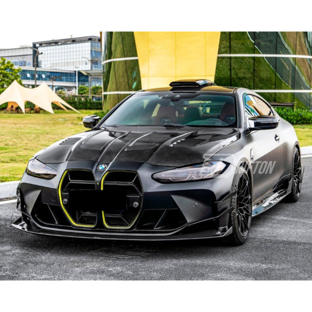 CMST V2 Style Dry Carbon Fiber Front Canards For BMW G80 G81 M3 G82 G83 M4 2020-2024