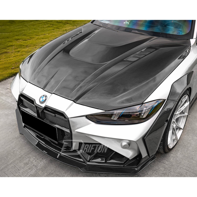 CMST V3 Style Carbon Fiber Engine Hood Bonnet For BMW G80 G81 M3 G82 G83 M4 2020-2024