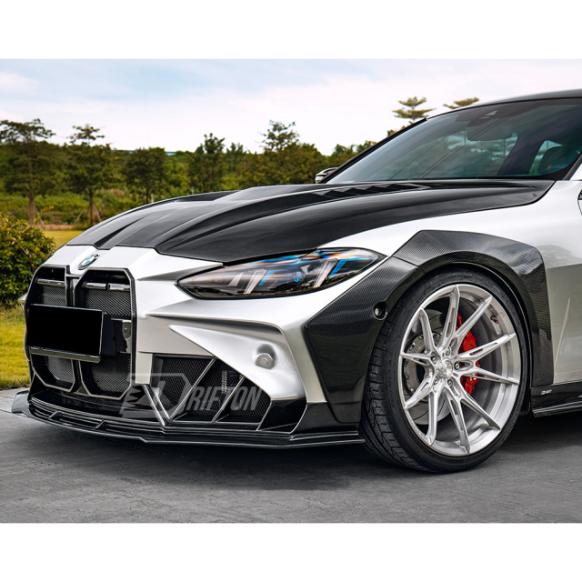 CMST V3 Style Carbon Fiber Engine Hood Bonnet For BMW G80 G81 M3 G82 G83 M4 2020-2024