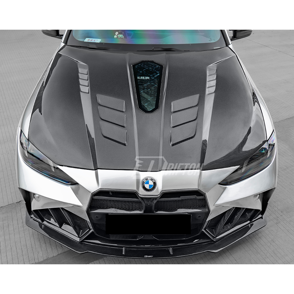 CMST V4 Style Carbon Fiber Engine Hood Bonnet For BMW G80 G81 M3 G82 G83 M4 2020-2024