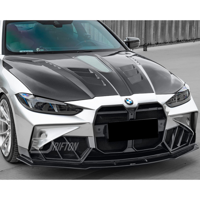 CMST V4 Style Carbon Fiber Engine Hood Bonnet For BMW G80 G81 M3 G82 G83 M4 2020-2024