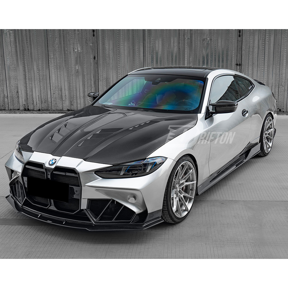 CMST V4 Style Carbon Fiber Engine Hood Bonnet For BMW G80 G81 M3 G82 G83 M4 2020-2024