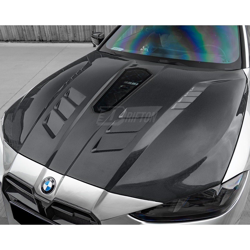 CMST V4 Style Carbon Fiber Engine Hood Bonnet For BMW G80 G81 M3 G82 G83 M4 2020-2024