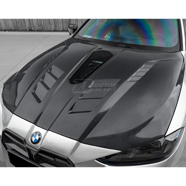 CMST V4 Style Carbon Fiber Engine Hood Bonnet For BMW G80 G81 M3 G82 G83 M4 2020-2024