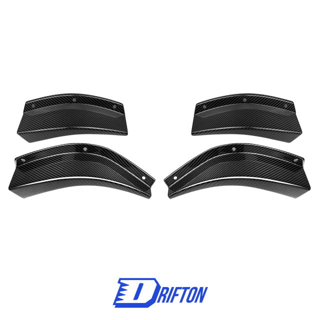 GT4 Style Dry Carbon Fiber Front Canards For BMW G80 G81 M3 G82 G83 M4 2020-2024