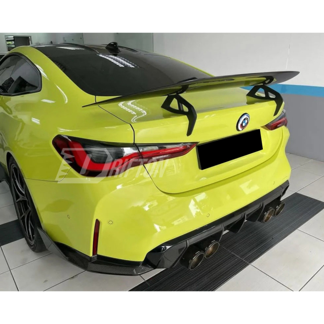 Adro Style Dry Carbon Fiber Rear Spoiler GT Wing For BMW G82 M4 2020-2024