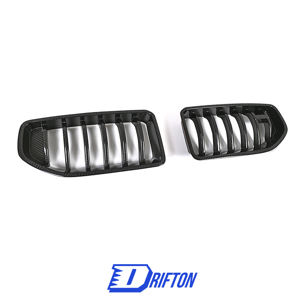 Adro Style Dry Carbon Fiber Front Bumper Grille For BMW G87 M2 2023-2027