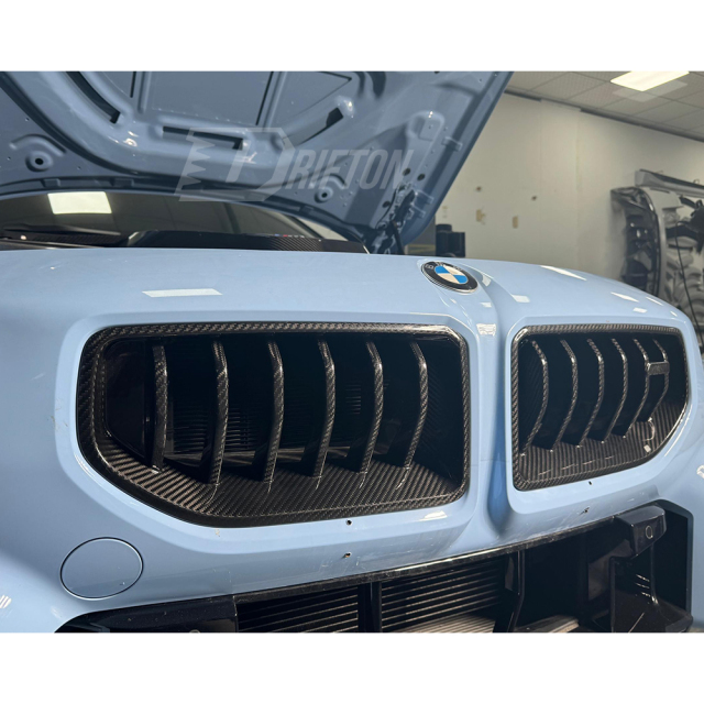 Adro Style Dry Carbon Fiber Front Bumper Grille For BMW G87 M2 2023-2027