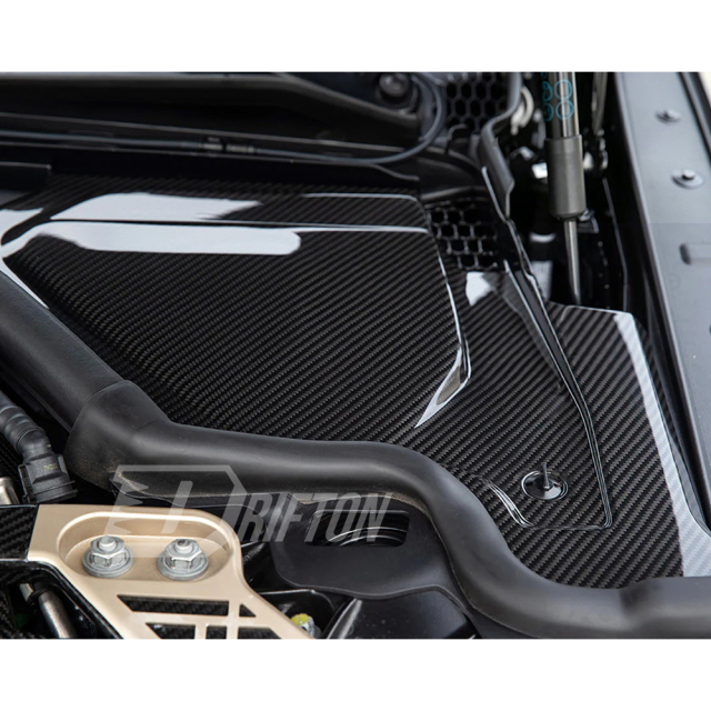 Dry Carbon Fiber Engine Bay Cowl Panel Top Grill Cover For BMW G87 M2 2023-2027